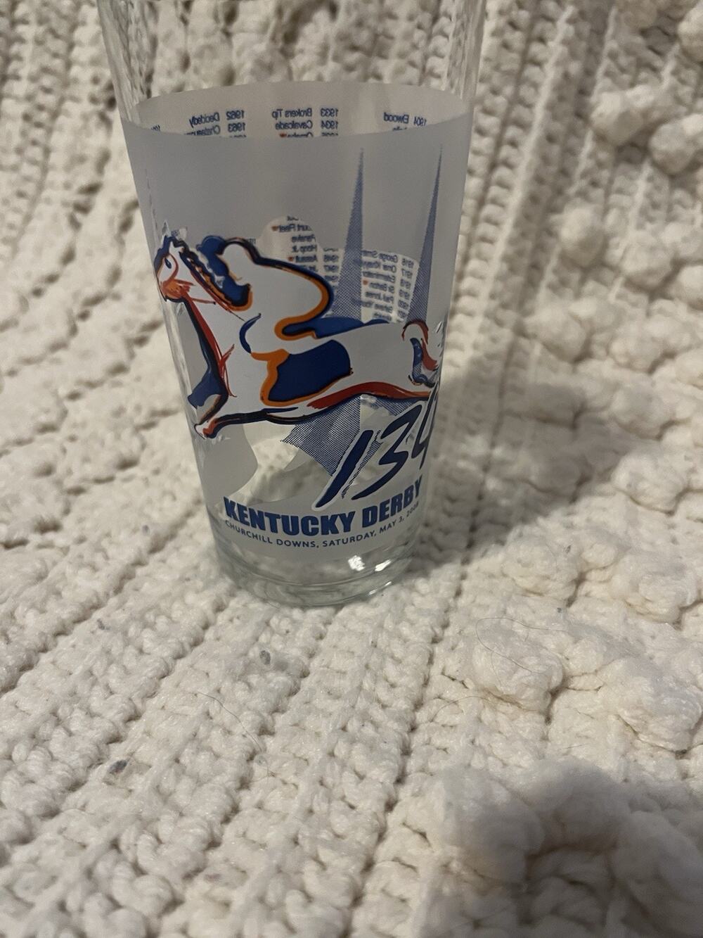 2008 Kentucky Derby Churchill Downs Mint Julep Glass 134th Running
